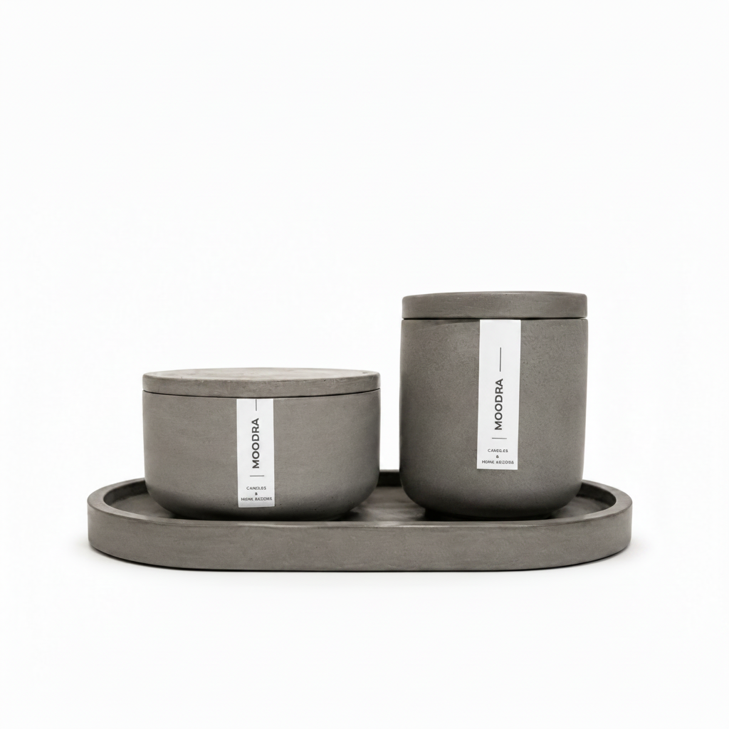 Set de lumânări parfumate Soft Cotton - MOODRA